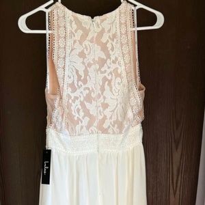 Brand-new white lace romantic maxi dress